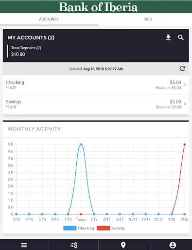 Bank of Iberia MO screenshot 3