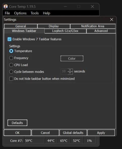 Core Temp screenshot 6