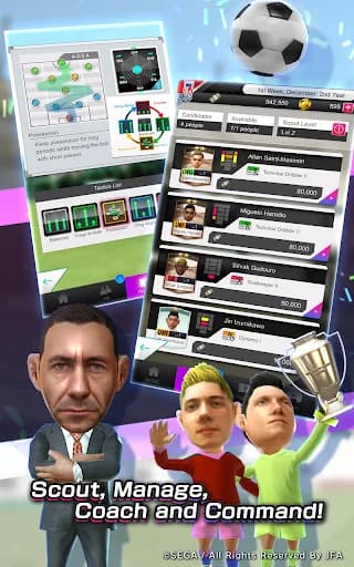 SEGA Pocket Club Manager screenshot 2