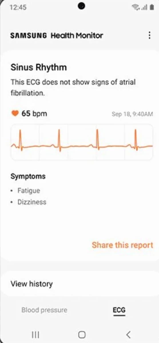 Samsung Health Monitor screenshot 1