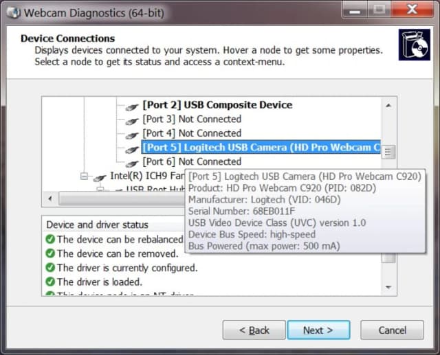 AMCap screenshot 1