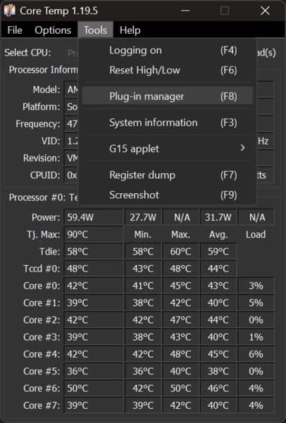 Core Temp screenshot 2