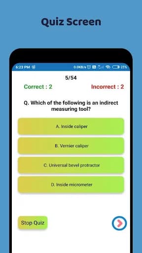 ITI Fitter NIMI App - MCQ Quiz screenshot 3