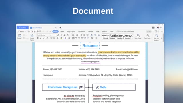 WPS Office screenshot 4