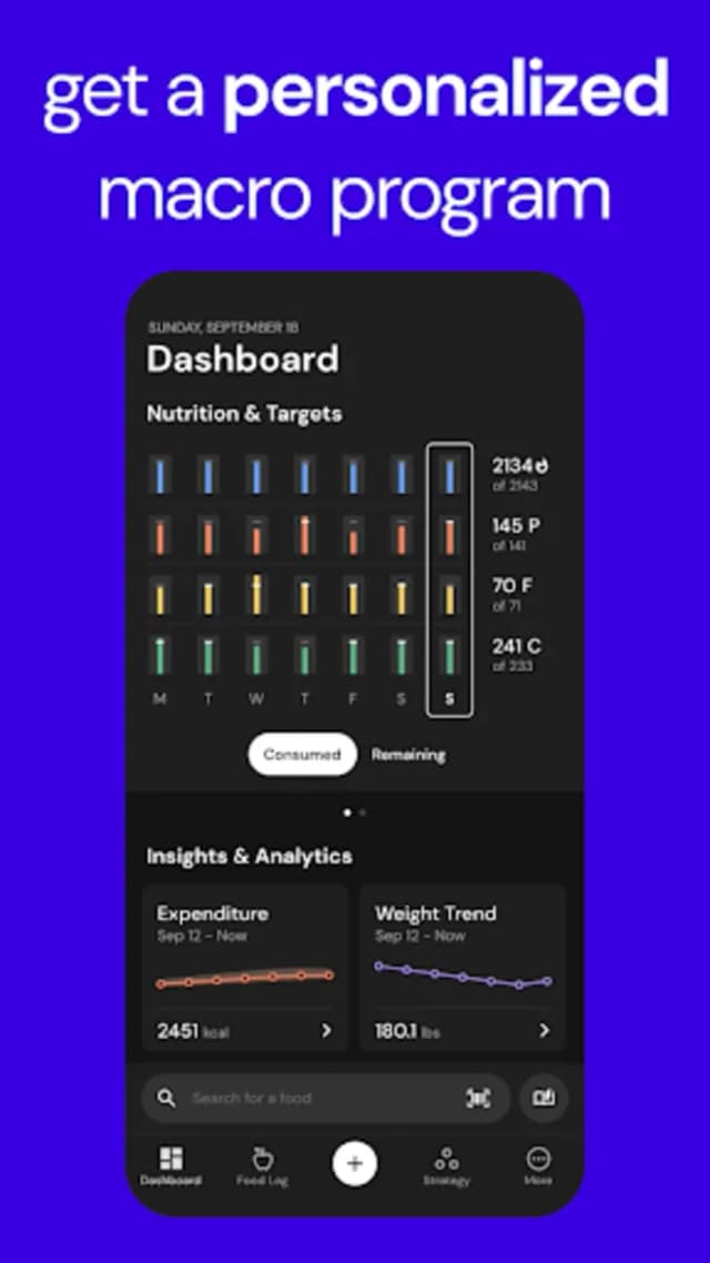 MacroFactor - Macro Tracker screenshot 1