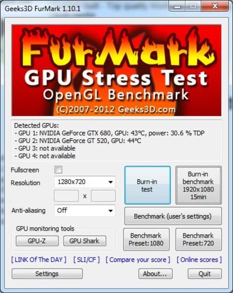 FurMark screenshot 1