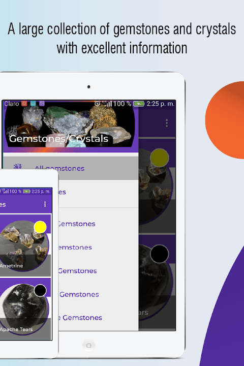 gemstones and crystals, crystals and stones guide screenshot 1
