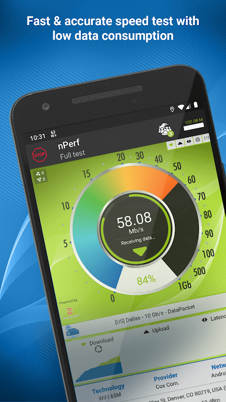 Speed test 4G 5G WiFi & maps screenshot 1