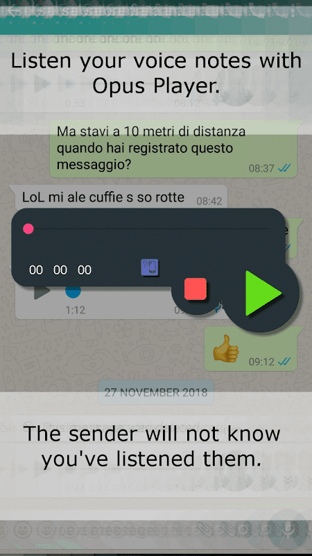 Opus Player - WhatsApp Audio screenshot 2