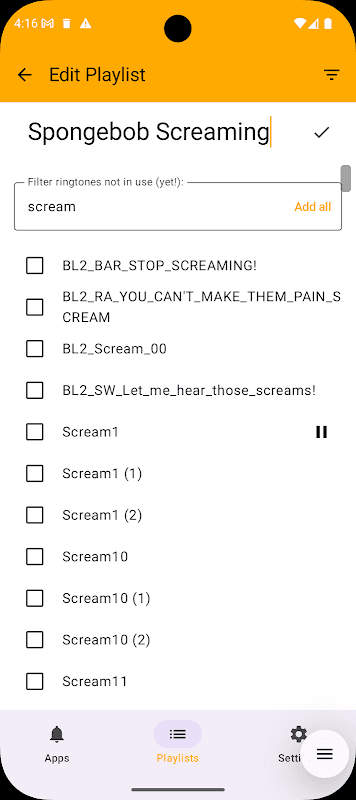 Random Ringtones Manager (RRM) screenshot 4