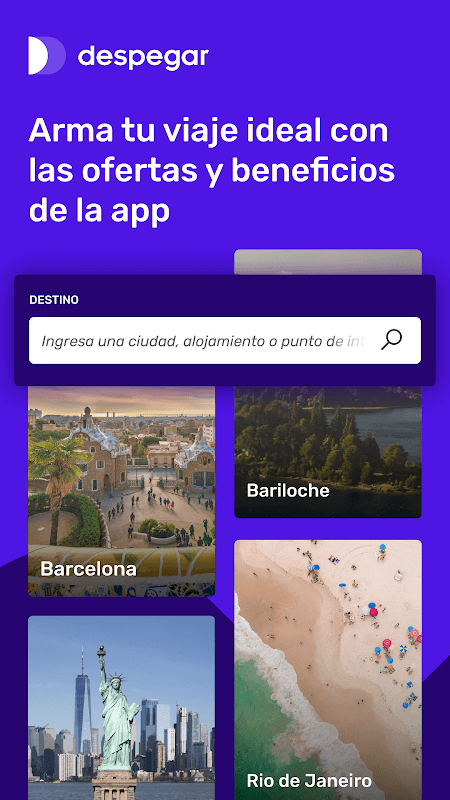 Despegar.com Hoteles y Vuelos screenshot 1