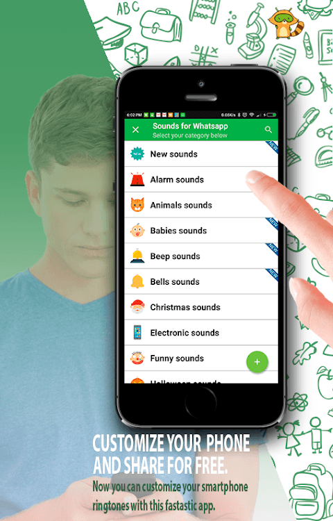 Sounds for Whatsapp - The Best Ringtones screenshot 1