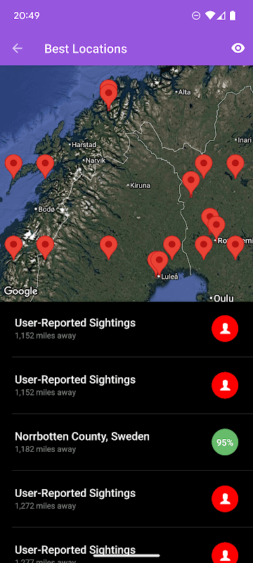 My Aurora Forecast - Aurora Alerts Northern Lights screenshot 4