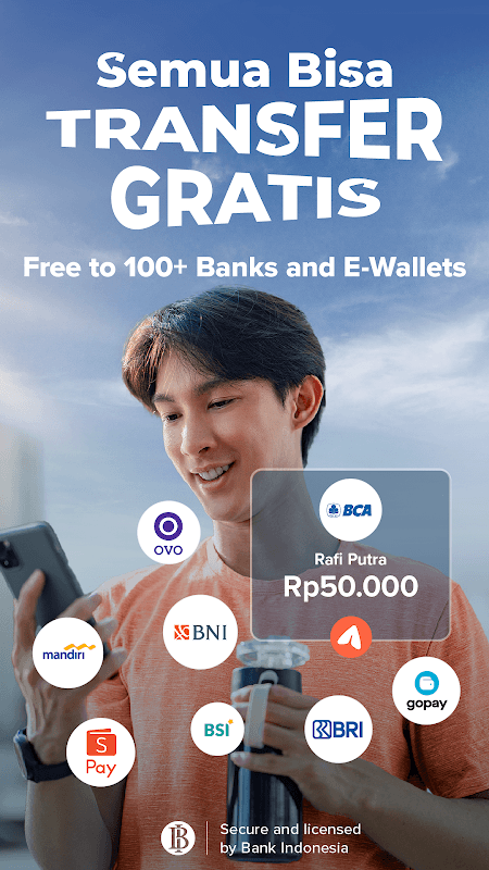 Flip: Transfer Antarbank Gratis, Isi Pulsa & Kuota screenshot 1