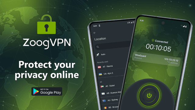 ZoogVPN - Internet freedom, security and privacy screenshot 1