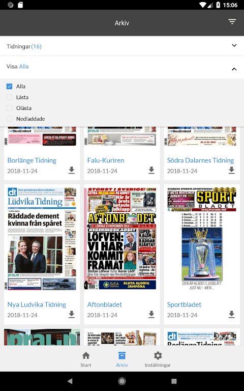 Nya Ludvika Tidning e-tidning screenshot 5