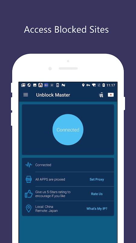 Free VPN Unlimited Proxy - Proxy Master screenshot 1