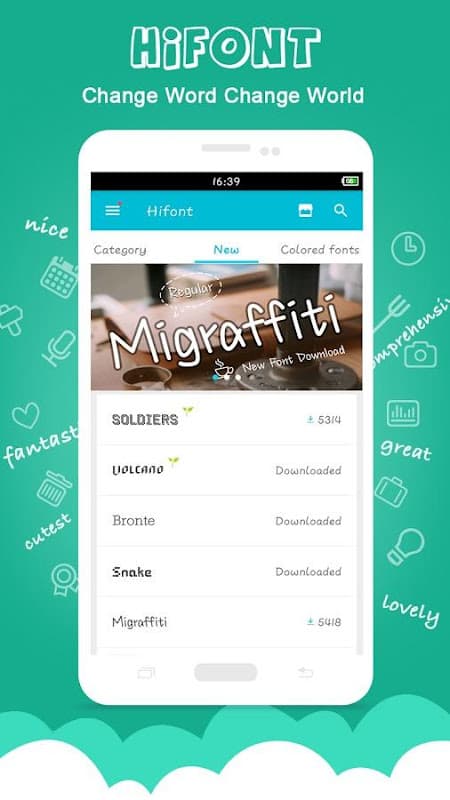 HiFont - Cool Fonts Text Free + Galaxy FlipFont screenshot 1