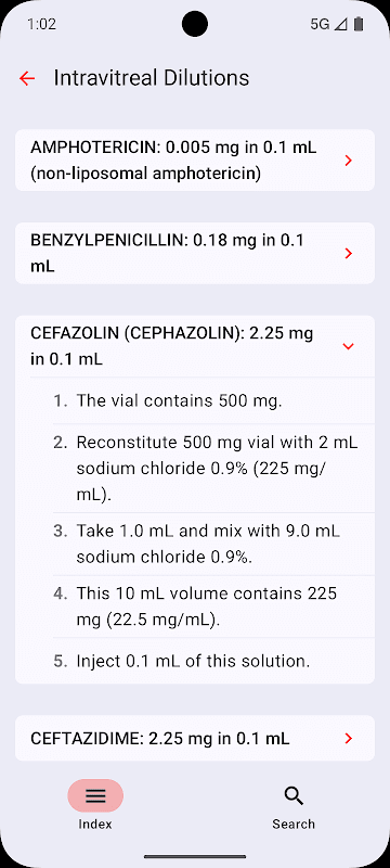 Sydney Eye Hosp. Pharmacopoeia screenshot 4