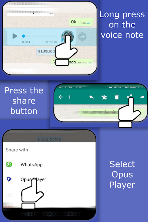 Opus Player - WhatsApp Audio screenshot 3