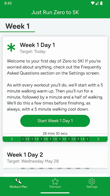 Just Run: Zero to 5K (and 10K) screenshot 1