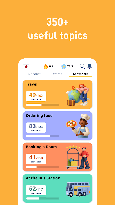 Learn Japanese Vocabulary - 6,000 Words screenshot 5