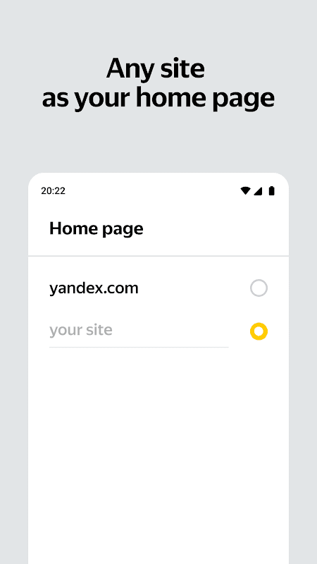 Yandex Start screenshot 2