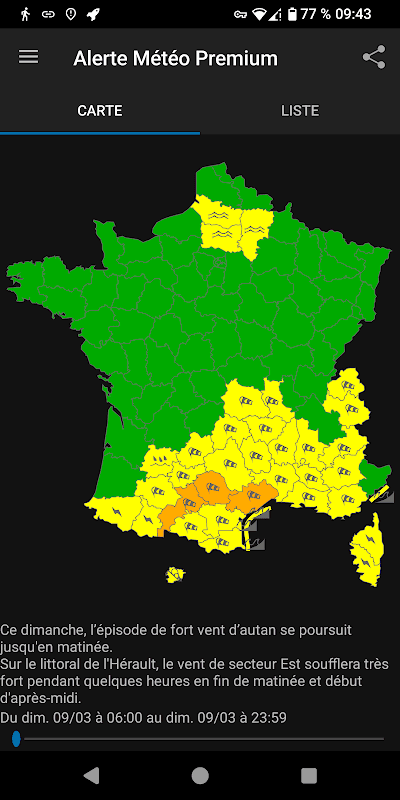 Alerte Météo - Weather Warning screenshot 1