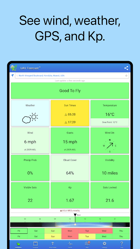 UAV Forecast for DJI Quadcopter & UAV Drone Pilots screenshot 6