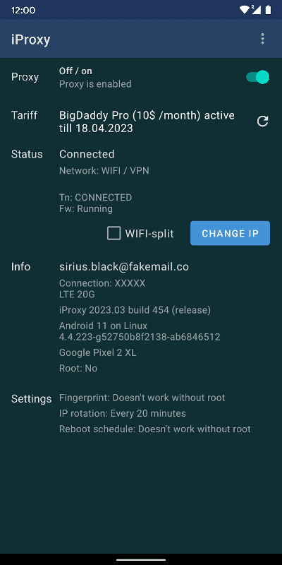 iProxy – Mobile Proxies screenshot 2