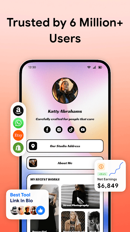 Instabio - Add link in bio & create your bio site screenshot 1