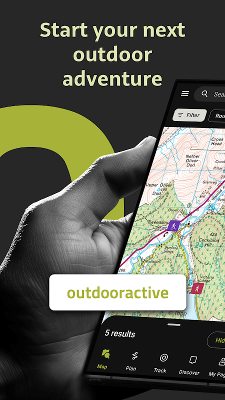 Outdooractive: Hiking & Bike Routes, OS Maps & GPS screenshot 1