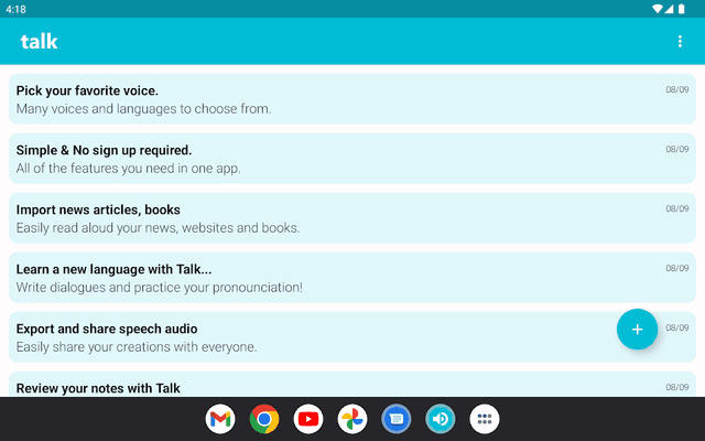 Talk FREE - Text to Voice - Read aloud screenshot 6