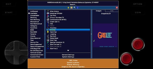 MAME4droid Current (0.287) screenshot 2