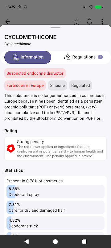 INCI Beauty - Analyse de produits cosmétiques screenshot 4