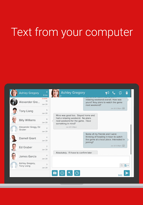 Sync SMS Messages from your PC screenshot 2