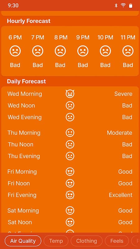 MiseMise - Air Quality, WHO screenshot 6