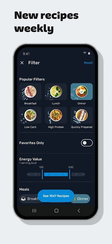 YAZIO Calorie Counter, Nutrition Diary & Diet Plan screenshot 6