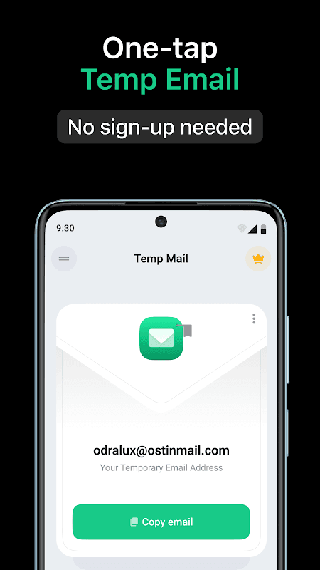 Temp Mail - Temporary Disposable Email screenshot 1