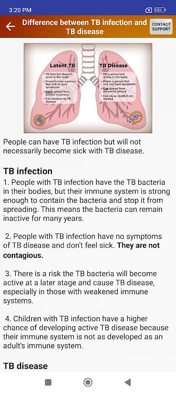 Tuberculosis TB Help & Diet screenshot 3