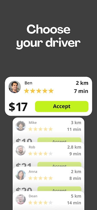 inDriver — ride app where you offer your fare screenshot 3