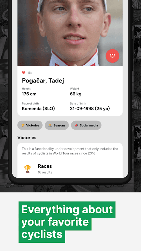 Cyclingoo: Cycling results screenshot 4