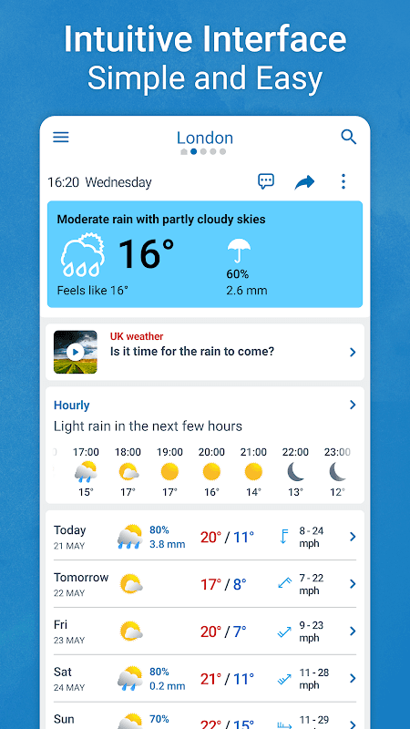 Weather 14 Days - Meteored screenshot 2