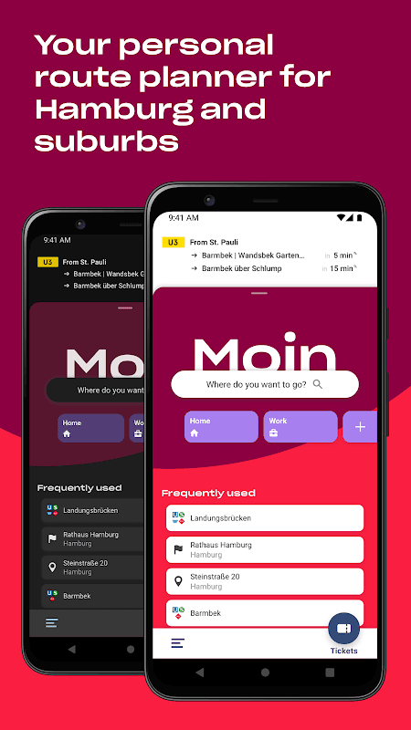 HVV - Navigation & tickets for Hamburg screenshot 1
