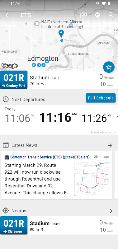 Edmonton ETS LRT - MonTransit screenshot 2