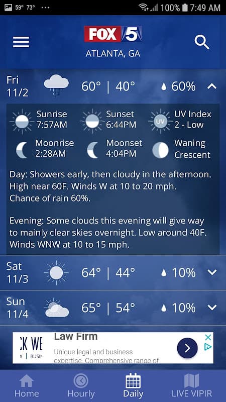 FOX 5 Storm Team Weather Radar screenshot 5