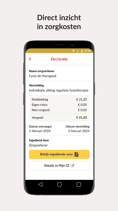 Just zorgverzekering screenshot 5