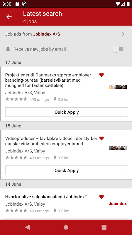 Jobindex: Søg job og arbejde screenshot 1
