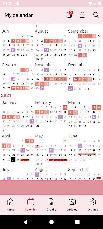 WomanLog Period Tracker & Calendar screenshot 6