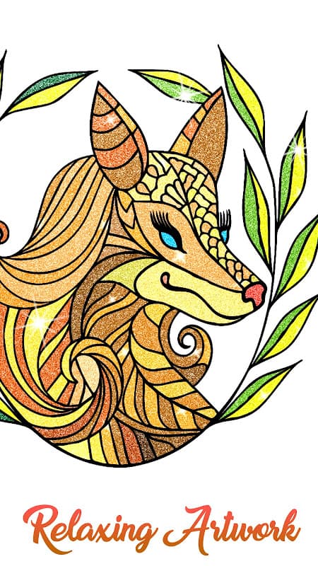 Glitter Color Adult Paint Book screenshot 4